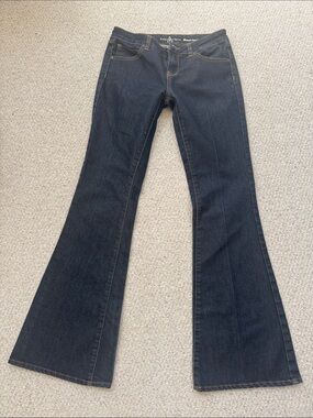 Vintage Bianco Jeans Dark-Wash Flared Jeans